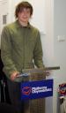 Maciek Trojanowicz prowadzi krótkie szkolenie z door-to-door dla nowych wolontariuszy w naszej kampanii_13.10.2007