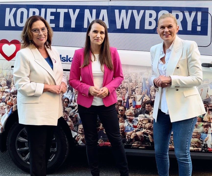 „Kobiety na wybory!” Konferencja prasowa oraz wiec wyborczy posłanek KO.