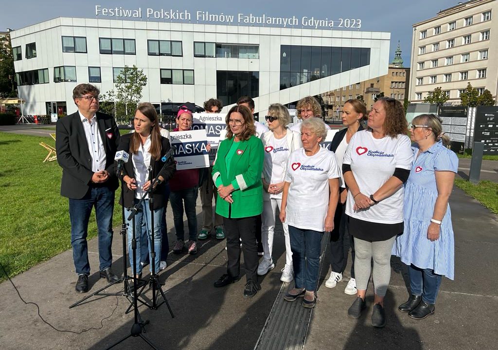 „Dość politycznej cenzury!” Konferencja prasowa posłów KO.