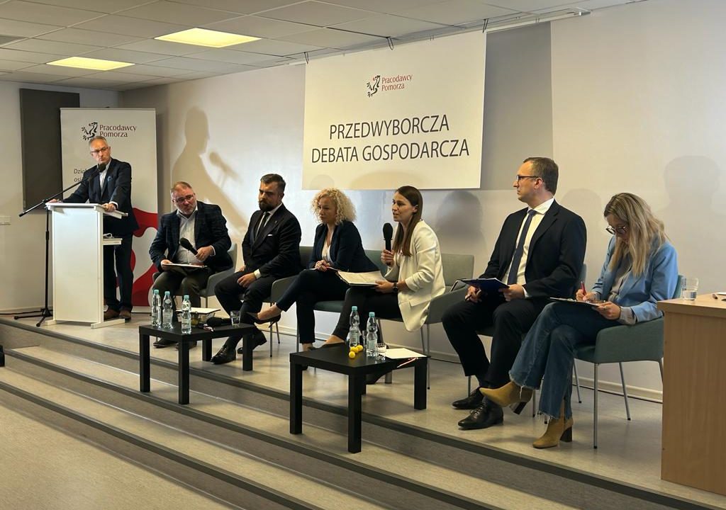 Debata gospodarcza „Pracodawców Pomorza” z udziałem posłanki Agnieszki Pomaskiej.