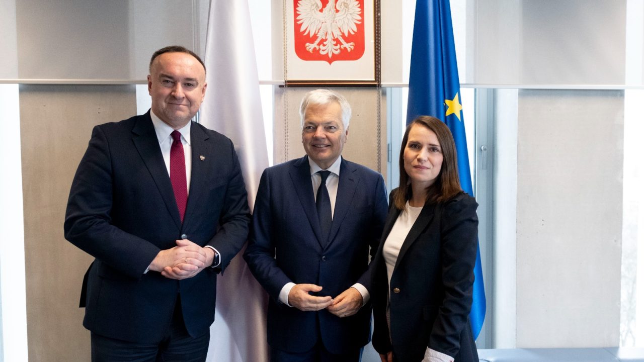 Spotkanie z unijnym komisarzem ds. sprawiedliwości Didierem Reyndersem.