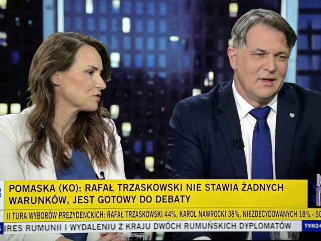 „Rafał Trzaskowski nie stawia żadnych warunków i jest gotowy.” Agnieszka Pomaska w programie „Kropka nad i” w TVN24.